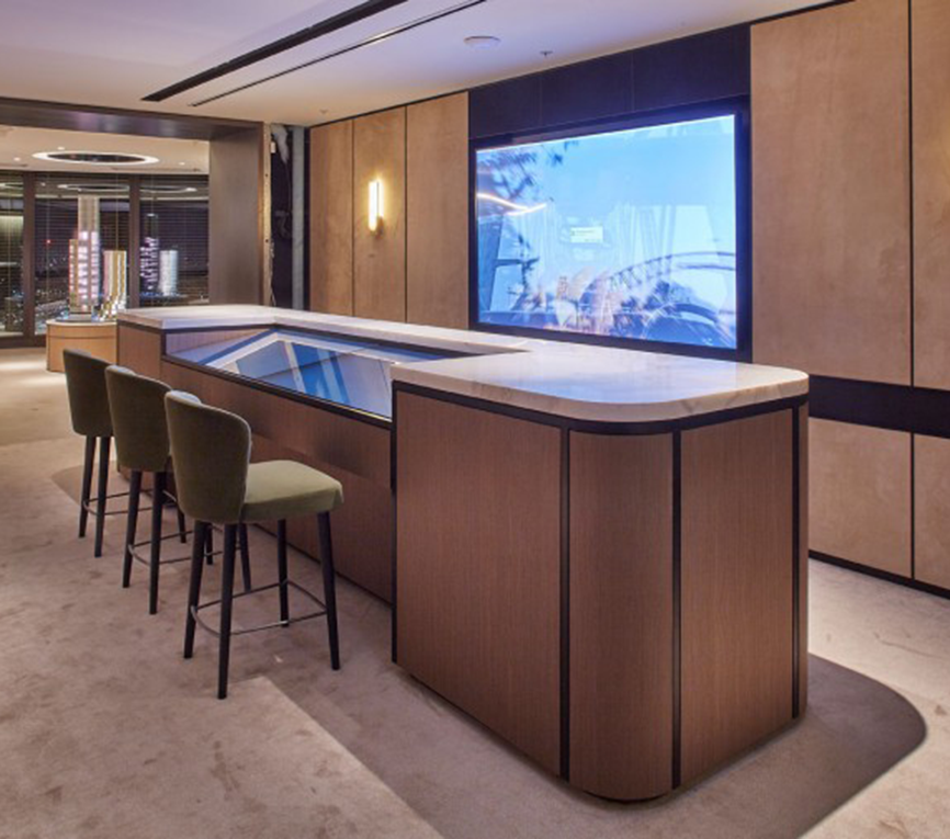 Retirement living masterplan shown in a village display suite