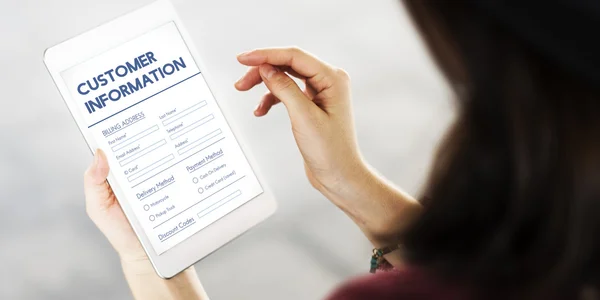 Organised customer information